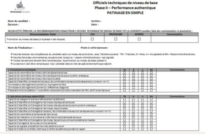A picture of the BLTO Phase II Assessment Form.
