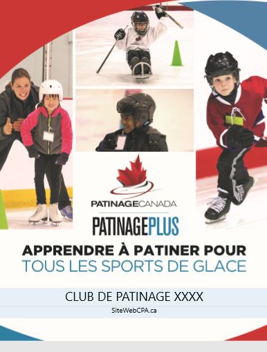 An image of a customizable poster clubs/schools can post on their bulletin boards to promote CanSkate.